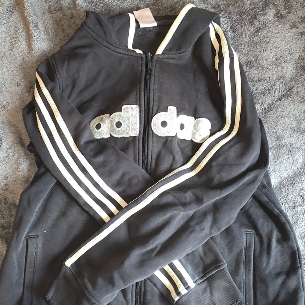 Adidas Black and white jacket
